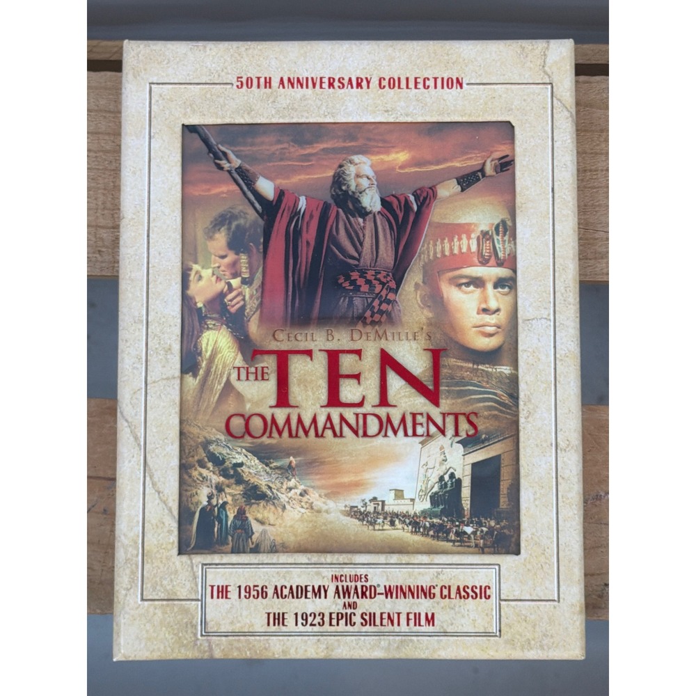 The Ten Commandments 50th Anniversary Collection DVD 3-Disc Set 1956 & 1923 Film